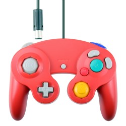 Mando rojo con vibración para Gamecube/Wii