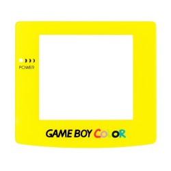 Repuesto del cristal transparente para Gameboy color amarillo