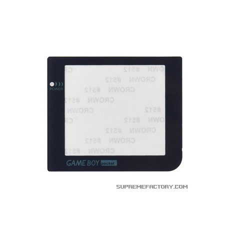 Repuesto del cristal transparente para Gameboy Pocket color negro