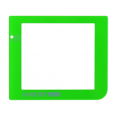 Repuesto del cristal transparente para Gameboy Pocket color verde