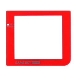 Repuesto del cristal transparente para Gameboy Pocket color rojo