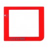 Pantalla Repuesto del cristal transparente para Gameboy Pocket color rojo