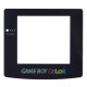 Pantalla Repuesto del cristal transparente para Gameboy Color en negro
