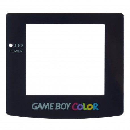 Repuesto del cristal transparente para Gameboy Color en negro