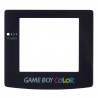 Pantalla Repuesto del cristal transparente para Gameboy Color en negro