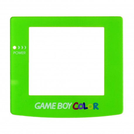 Repuesto del cristal transparente para Gameboy Color en verde