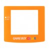 Pantalla Repuesto del cristal transparente para Gameboy Color en naranja