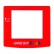 Repuesto del cristal transparente para Gameboy Color en rojo