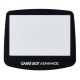Pantalla Repuesto del cristal transparente para Gameboy Advance en negro