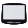 Pantalla Repuesto del cristal transparente para Gameboy Advance en negro