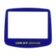 Repuesto del cristal transparente para Gameboy Advance en azul
