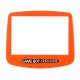 Pantalla Repuesto del cristal transparente para Gameboy Advance en naranja