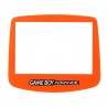Pantalla Repuesto del cristal transparente para Gameboy Advance en naranja