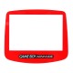 Pantalla Repuesto del cristal transparente para Gameboy Advance en rojo