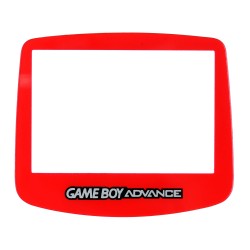 Repuesto del cristal transparente para Gameboy Advance en rojo