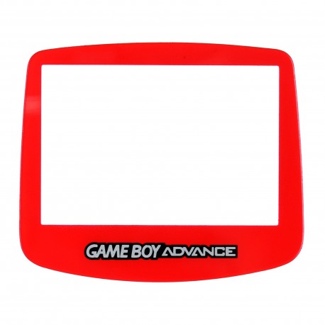 Repuesto del cristal transparente para Gameboy Advance en rojo