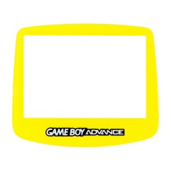 Repuesto del cristal transparente para Gameboy Advance en amarillo
