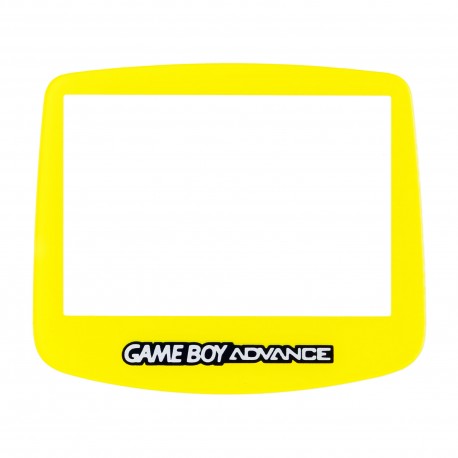 Repuesto del cristal transparente para Gameboy Advance en amarillo