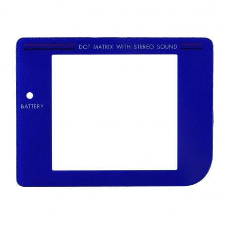 Repuesto del cristal transparente para Gameboy color azul