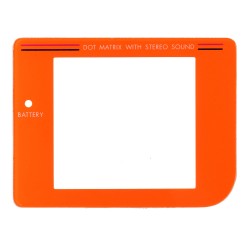 Repuesto del cristal transparente para Gameboy color naranja