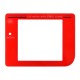 Repuesto del cristal transparente para Gameboy color rojo
