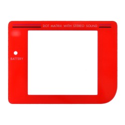 Repuesto del cristal transparente para Gameboy color rojo