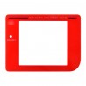 Pantalla Repuesto del cristal transparente para Gameboy en rojo