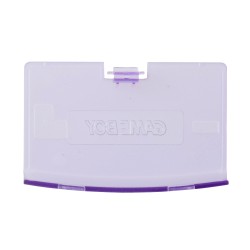 Tapa de la batería para Gameboy Advance en morado transparente