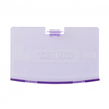 Tapa de la batería para Gameboy Advance en morado transparente