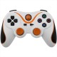 Mando inalámbrico Double Shock para Ps3 blanco y naranja