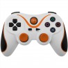 Mando inalámbrico Double Shock para Ps3 blanco y naranja