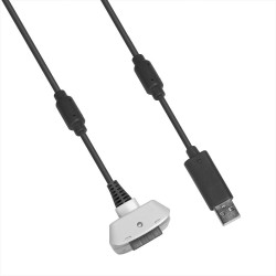 Cable "carga y juega" para mando inalámbrico blanco