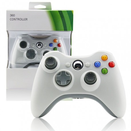 Mando inalámbrico blanco para Xbox360
