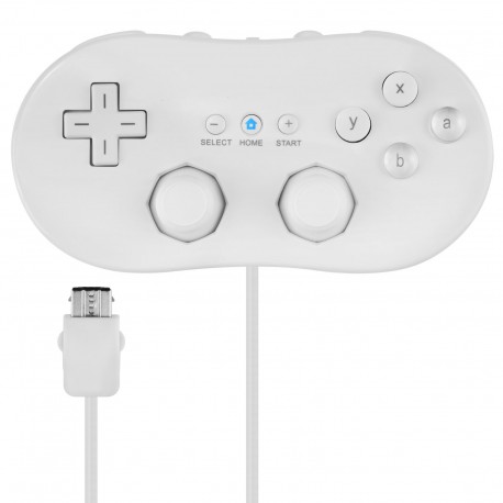 Mando clásico para Wii - Wiiu Blanco