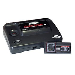 Consola Megadrive con un mando y un juego