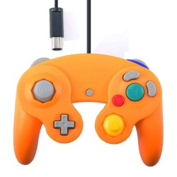 Mando naranja con vibración para Gamecube/Wii